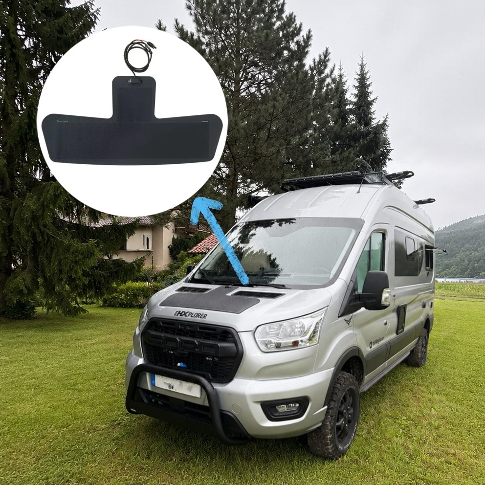 Ford Transit Cargo hood solar panel